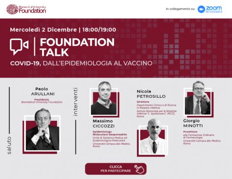 Foundation Talk: Covid-19, dall'epidemia al vaccino