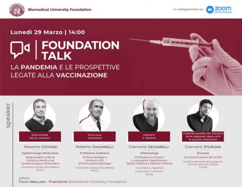 Foundation Talk: La pandemia e le prospettive legate alla vaccinazione